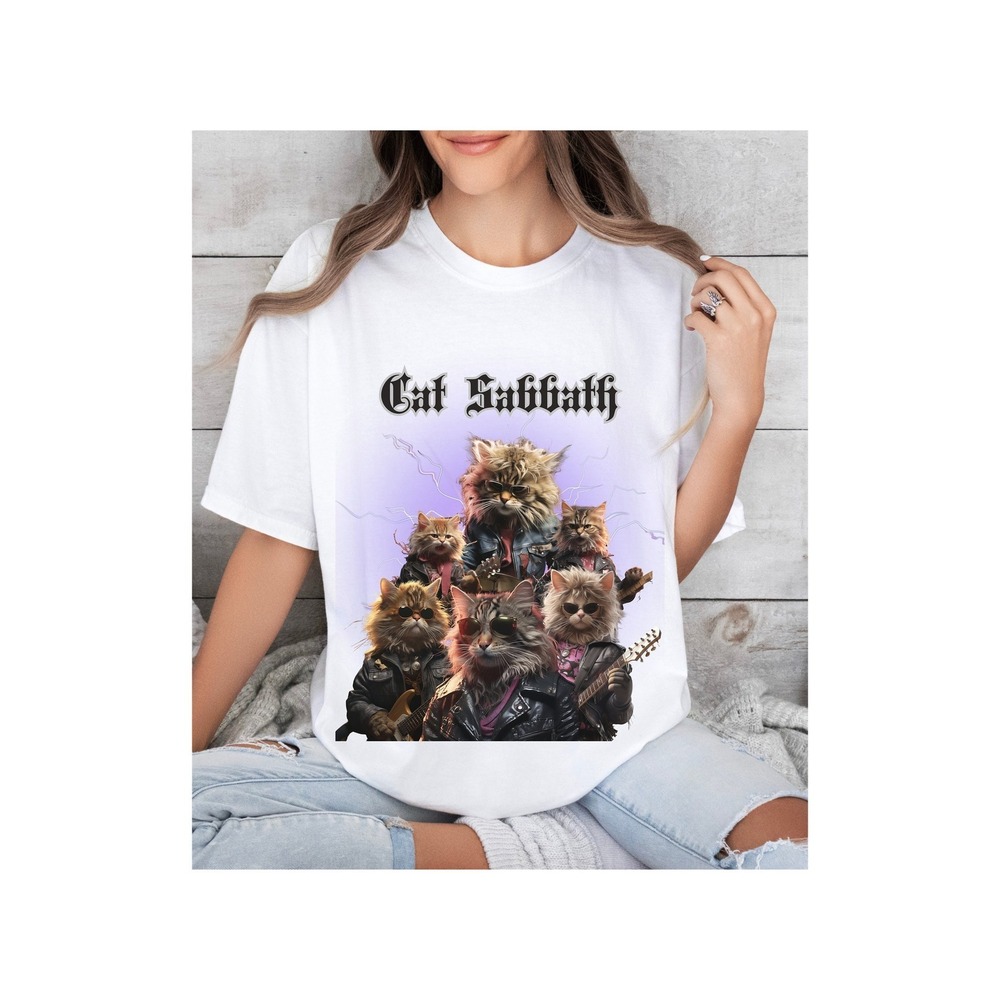 Cat Rock Band T-Shirt